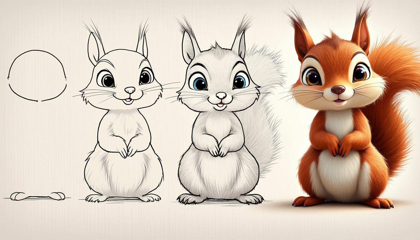 Dessin Ecureuil Facile De Facenull