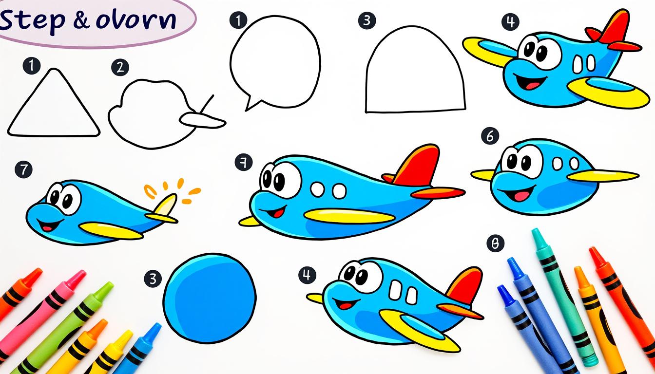 découvrez comment dessiner un avion facilement grâce à notre guide étape par étape, idéal pour débutants et passionnés de dessin.