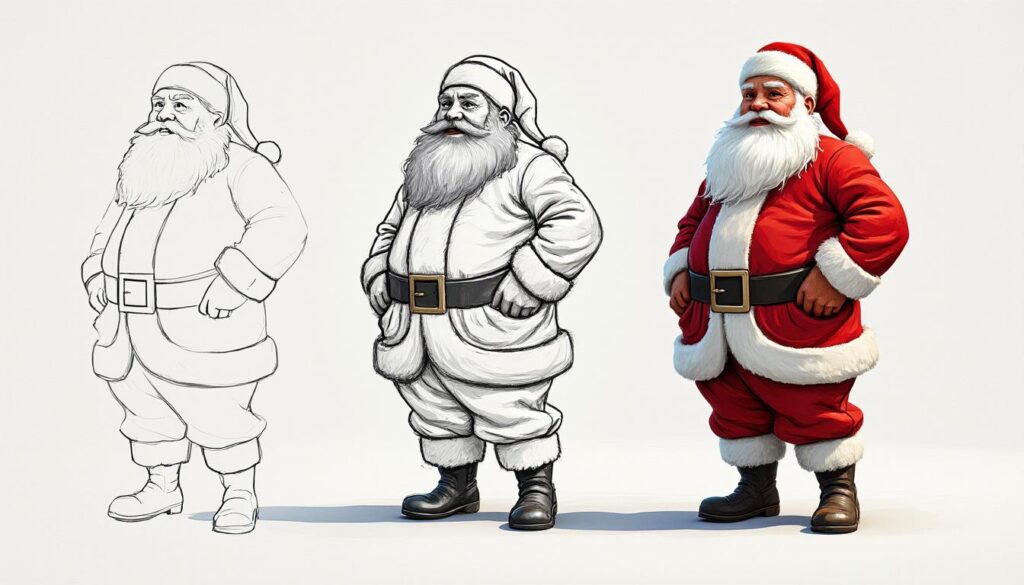 découvrez comment dessiner un père noël facilement grâce à notre guide étape par étape, idéal pour les débutants et les enfants.
