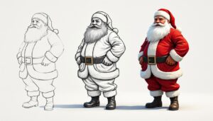 découvrez comment dessiner un père noël facilement grâce à notre guide étape par étape, idéal pour les débutants et les enfants.