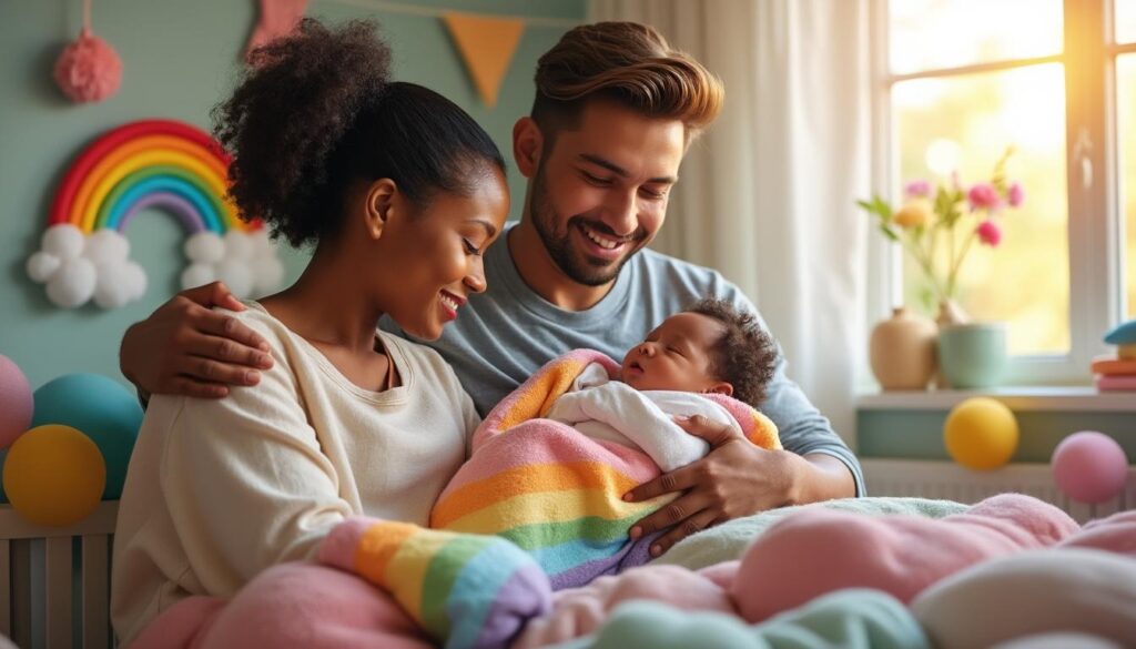 découvrez l'importance d'un bébé arc en ciel dans une famille, un symbole d'espoir et de renouveau après une perte, qui apporte amour et guérison aux proches.