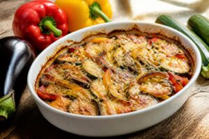 découvrez des recettes savoureuses d'aubergines, poivrons et courgettes au four et en gratin, parfaites pour des repas gourmands et faciles à préparer.