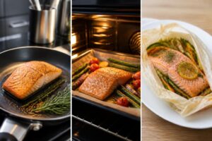 découvrez nos astuces pour cuire parfaitement un pavé de saumon à la poêle, au four ou en papillote, et savourez un plat sain et délicieux.