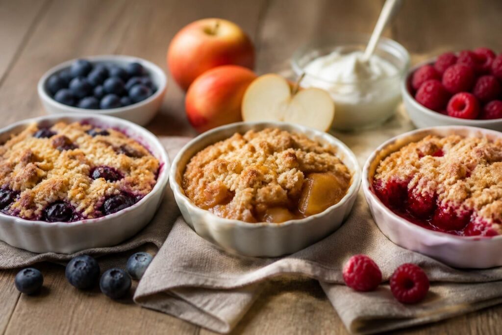 découvrez nos recettes de crumble myrtille, classiques et faciles, ainsi que des variantes gourmandes aux pommes ou aux framboises pour toutes les envies.