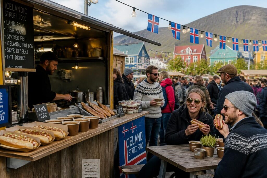 découvrez les délices de la street food islandaise à reykjavik, entre saveurs locales authentiques et spécialités de rue uniques.