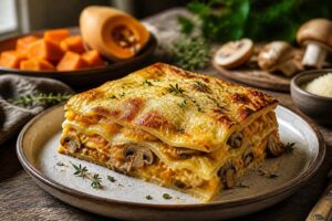 découvrez nos idées de recettes gourmandes et originales de lasagnes butternut champignons, parfaites pour un repas savoureux et réconfortant.