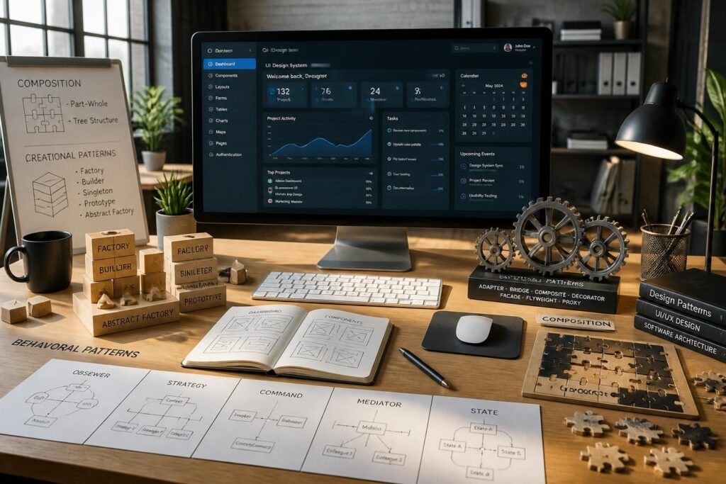 découvrez les principaux design patterns, leurs types et des exemples concrets pour créer des interfaces efficaces et optimisées, facilitant le développement et améliorant l'expérience utilisateur.