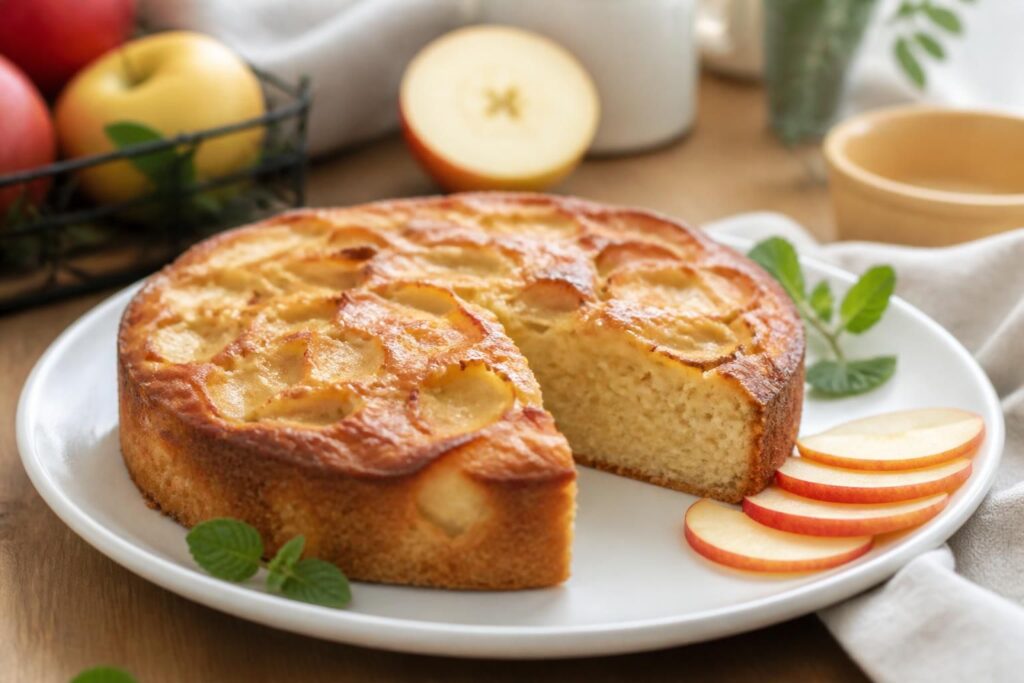 découvrez notre recette express de gâteau aux pommes moelleux, sans beurre, idéale pour une gourmandise rapide et légère.