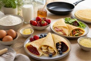 découvrez des recettes de pâte à crêpe faciles et rapides, parfaites pour vos envies sucrées ou salées. préparez des crêpes gourmandes en un rien de temps !