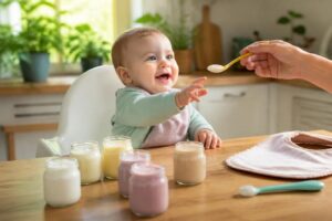 découvrez à quel âge introduire le yaourt dans l'alimentation de bébé et quelles marques choisir pour garantir santé et qualité.