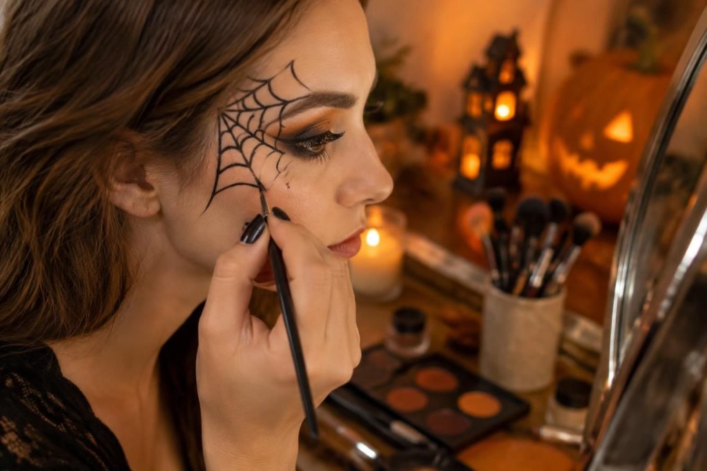 apprenez à dessiner facilement une toile d’araignée pour halloween ou à la réaliser en maquillage, grâce à des étapes simples et rapides.