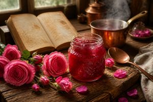découvrez la recette traditionnelle de la confiture de rose et plongez dans les origines de ce délice sucré aux arômes délicats, parfait pour égayer vos petits-déjeuners.