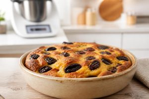 découvrez notre recette simple et rapide de far aux pruneaux, parfaite à préparer même avec votre thermomix pour un dessert délicieux et moelleux.