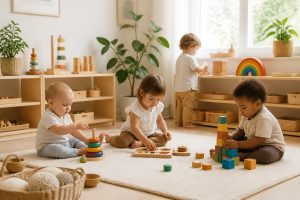 découvrez notre sélection de jeux montessori adaptés aux bébés de 6 mois à 4 ans, favorisant leur développement sensoriel et moteur grâce à des activités ludiques et éducatives.